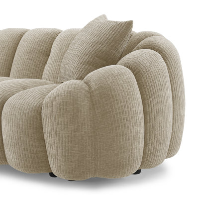 Upholstered Standard Sofa with Flared Arms