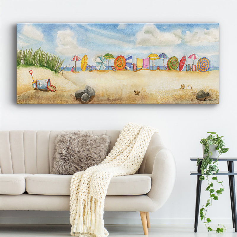 " Building Sand Castles ", 8" H x 20" W x 1.5" D