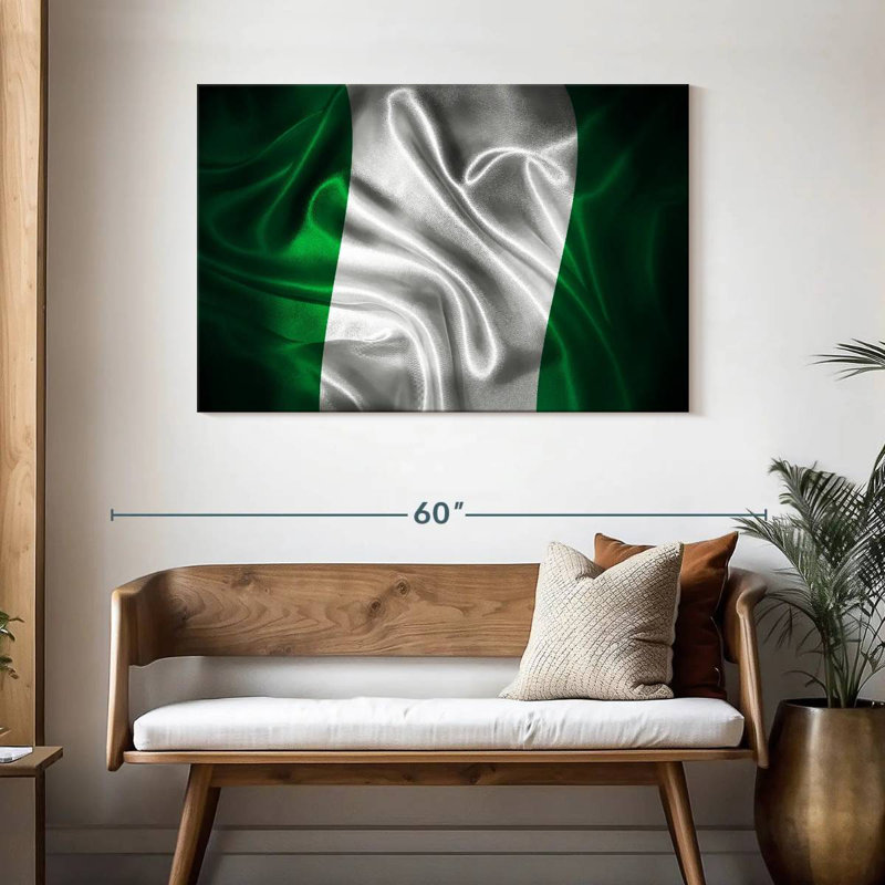 Borges Vignette Nigeria Flag, 30" H x 45" W