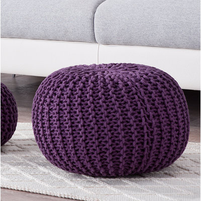 Arne 50cm Wide Round Pouf Ottoman