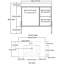 Meuble-lavabo sur pied 36 po avec lavabo en résine blanche, porte d'armoire à fermeture en douceur et 2 tiroirs, imitation chêne