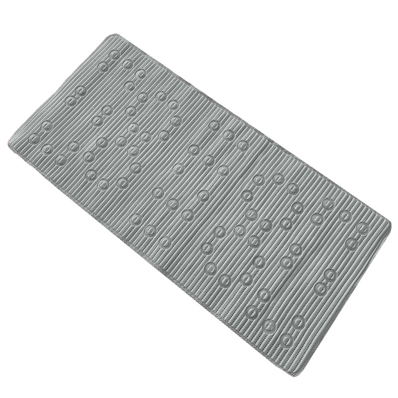 Tapis de douche en mousse Acheson, Argent