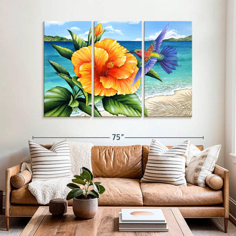 Harnek Beauty And Beach, 42" H x 65" W