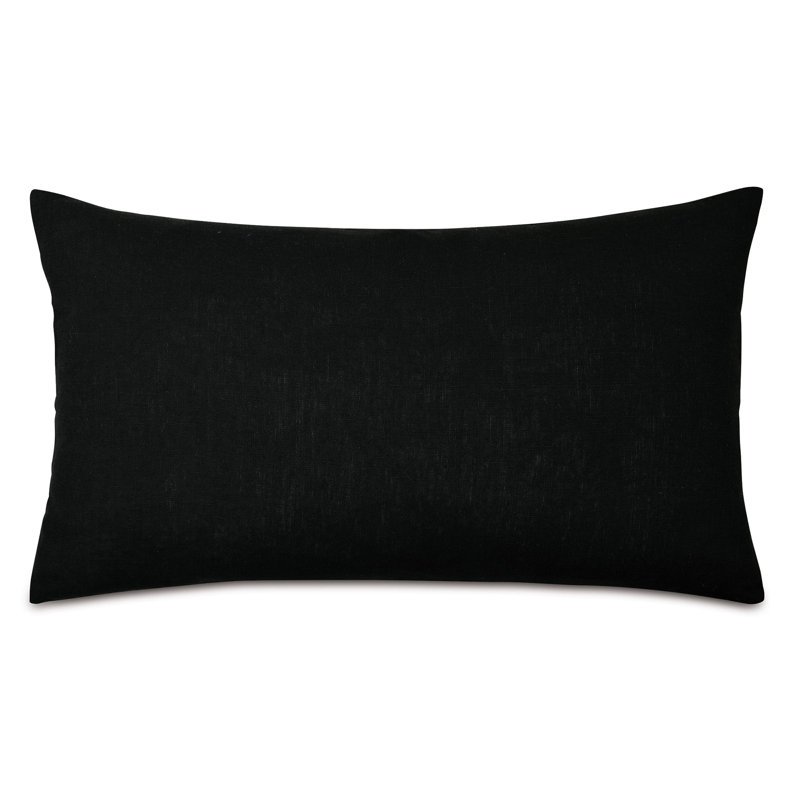 Percival Appliqued Linen Throw Pillow