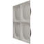 Panneau mural décoratif 3D Adonis EnduraWall 19 pi 8 po x H 19 5/8 po, cuivre foncé métallique (couvre 2,67 pieds carrés)-123529714-123529718