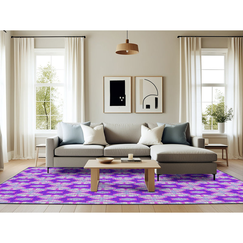 Tapis indigo Power Loom, Rectangle 6 pi x 9 pi