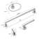 GlideRite Avalon Collection 4-Piece Bathroom Hardware Set
