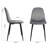 Velvet Dining Chairs Set Of 4, Grey