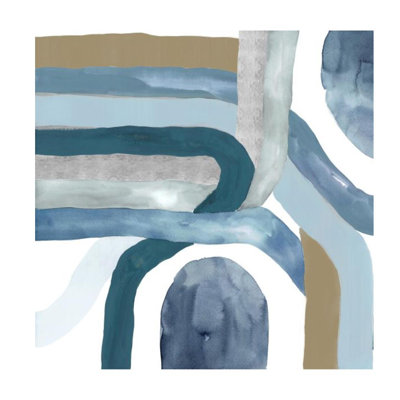 Blue Crossing III Print by Janice Sadler