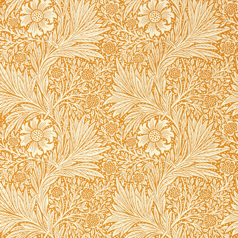 Marigold 10.05m x 52cm Matte Wallpaper Roll, Orange