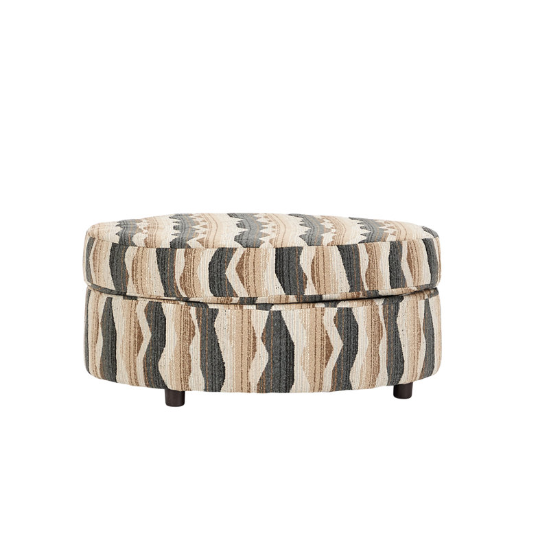  Repose-pieds rond 23600, Taos Highland, Brun / Noir