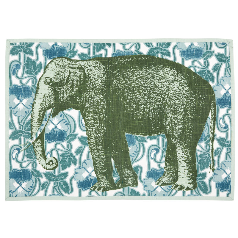 Serviette en coton éléphant 20 po