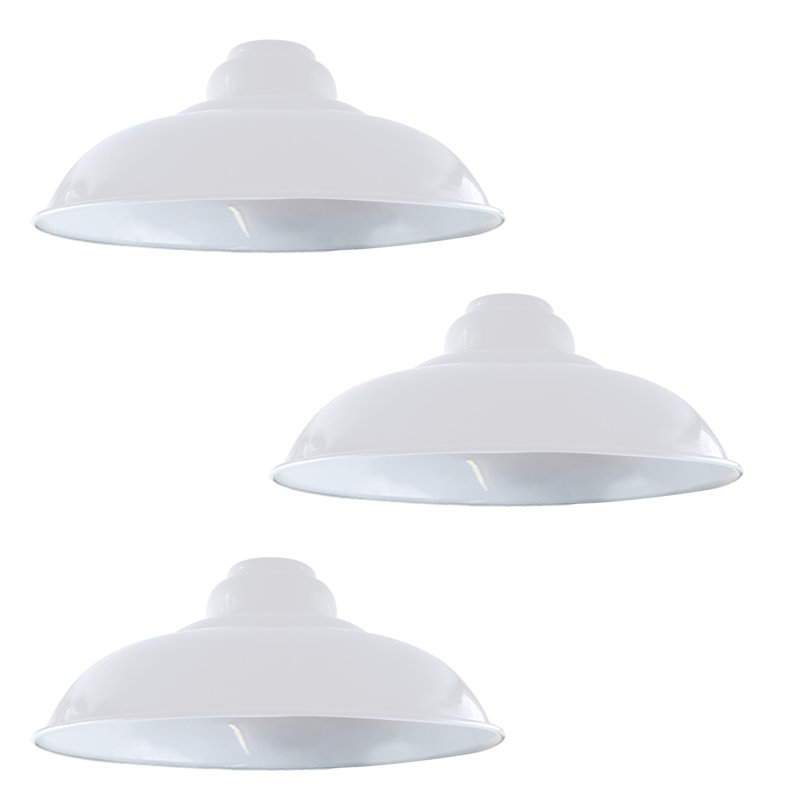Violetta 13.5cm H Metal Bell Lamp Shade ( Uno ), White