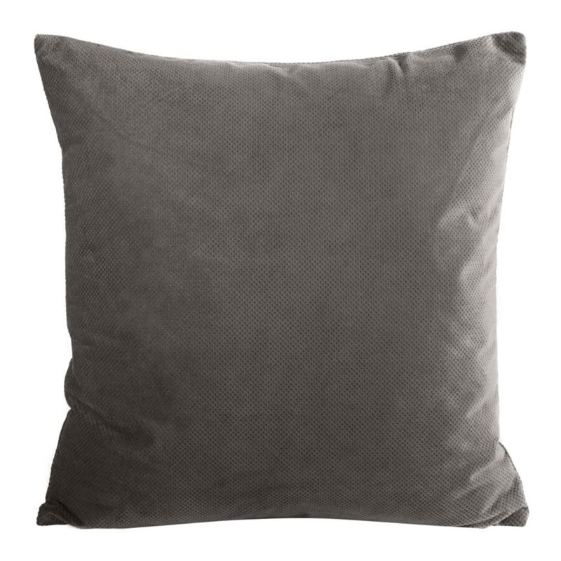 Microfiber Square Pillow Case, Grey
