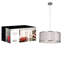 Luminaire tambour suspendu 1 lumière Kokkino