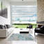Tapis bleu/gris contemporain-352937383