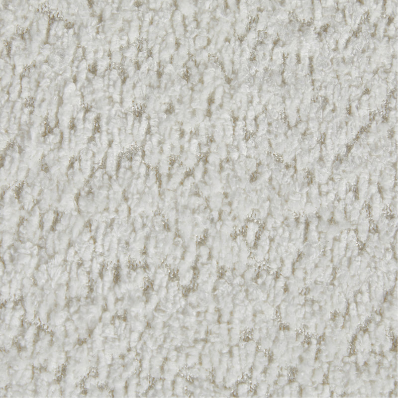 Chaise blanche avec base dorée, rotation en métal à 360 °, tissu bouclé et conception confortable, pivotante et moderne, support en mousse haute densité