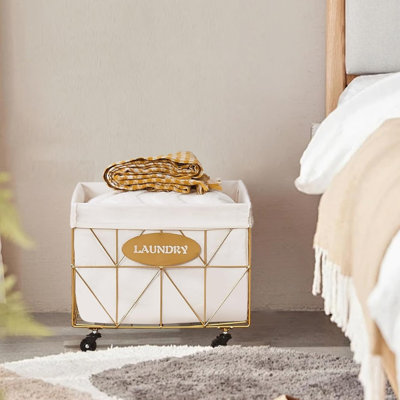 Collapsible Rolling Laundry Hamper