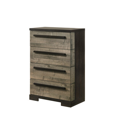 Contemporary 4-Drawer Chest, Wooden Chest For Bedroom