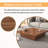Walnut Square Wood Veneer Coffee Table Sliding Top With Storage
