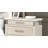 Nightstand W/ Marble Top, Weathered Gray