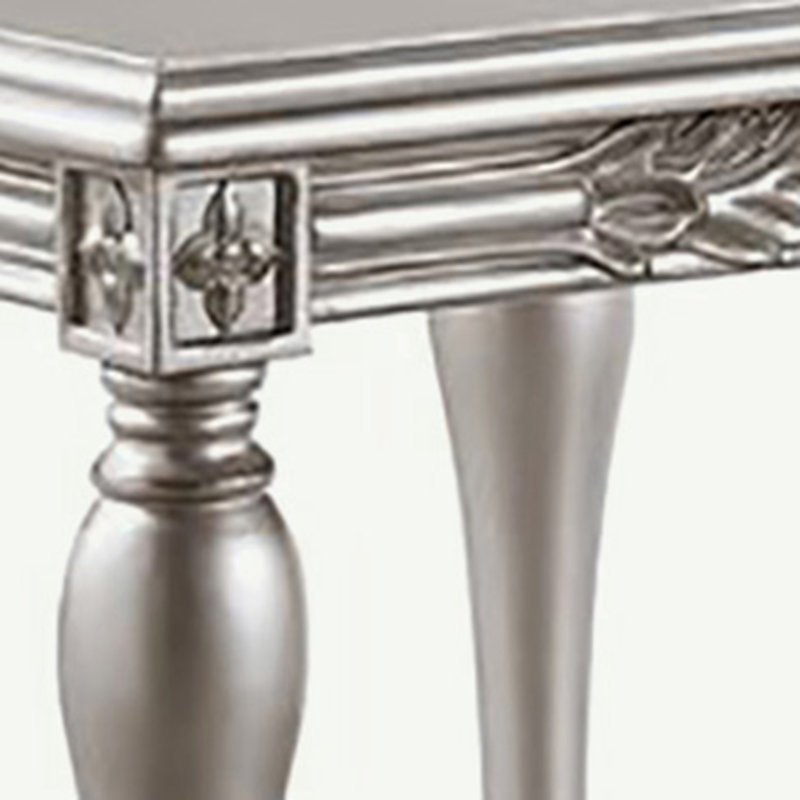 Table de bout platine avec pieds tournés