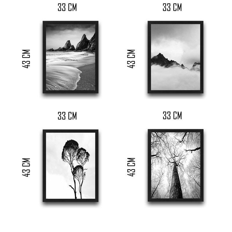 Anonymous - 4 Piece Single Picture Frame Print