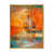 Toile avec cadre flottant or