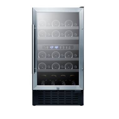 Nipus 20 Bottle and 60 Can 24-Inch Series Dual Zone Built-in and Freestanding Wine & Beverage Refrigerator Tempered NPDUAL02