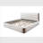 Premium White Fabric Bed-560957346
