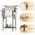 AZOPIR 39.4\u0026quot; Tall Freestanding Towel Rack 3 Tier Stepped Blanket Rack ...