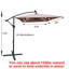 Parasol lumineux à énergie solaire à DEL-1490552924