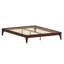 Base de lit plateforme en bois de bambou massif avec support de lattes en bois durable-129045294