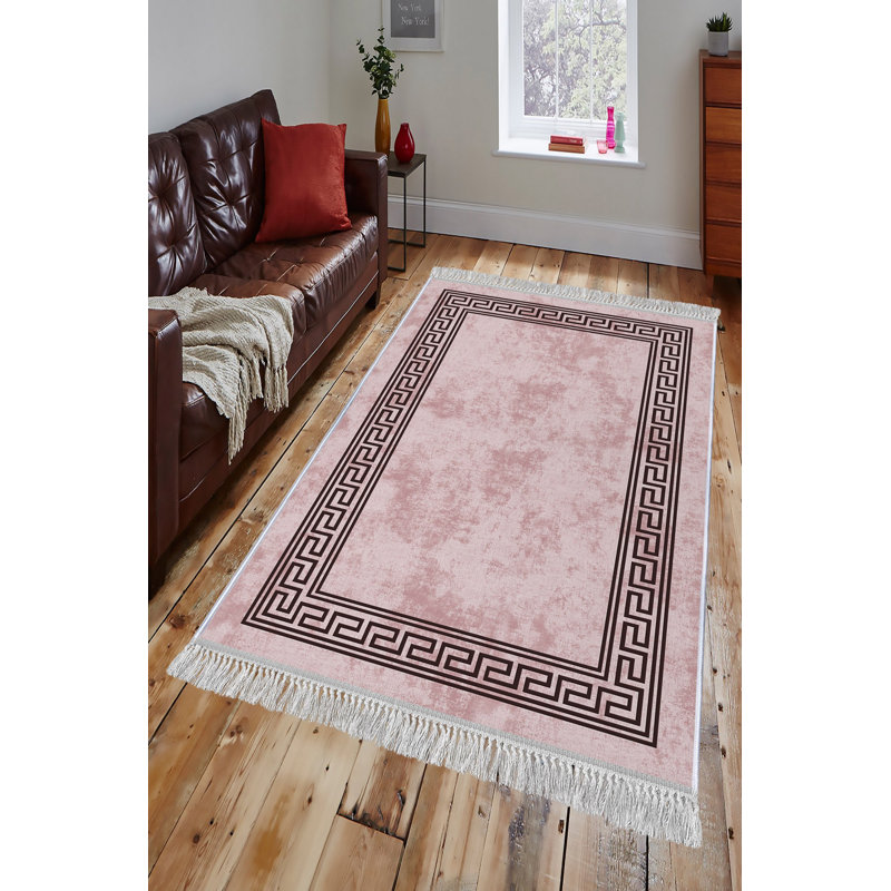 Luxurious Velvet Area Rug, 5.9 x 9.2 Feet | 100% Velvet Fabric, 100% Cotton Sole, 0.4 in Pile Height | Antibacterial, Non-Slip, Machine Washable | Elegant 3D Digital Print for Living Room & Bedroom Decor