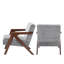 Chaise d'appoint Mid-Century moderne avec structure en bois et fauteuil de lecture rembourré-1122962215-1122962201