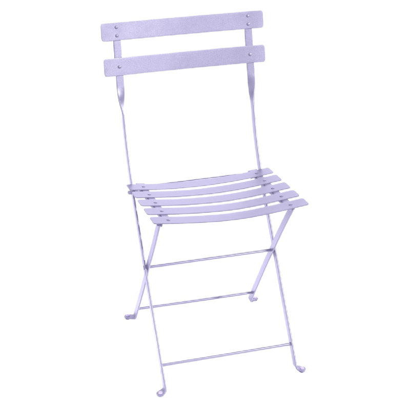 Bistro Premium All-Weather Wicker Outdoor Folding Dining Side Chair, Marshmallow