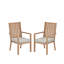 Ensemble de 2 chaises de patio avec coussins