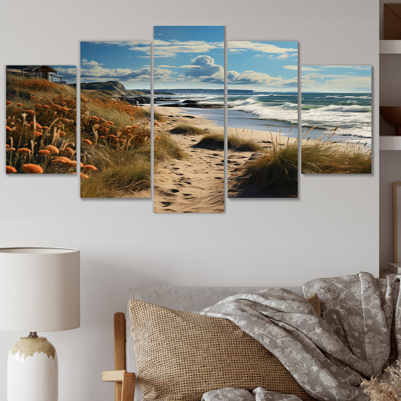 Moskowitz - reproduction d'art sur toile côtière - 5 panneaux