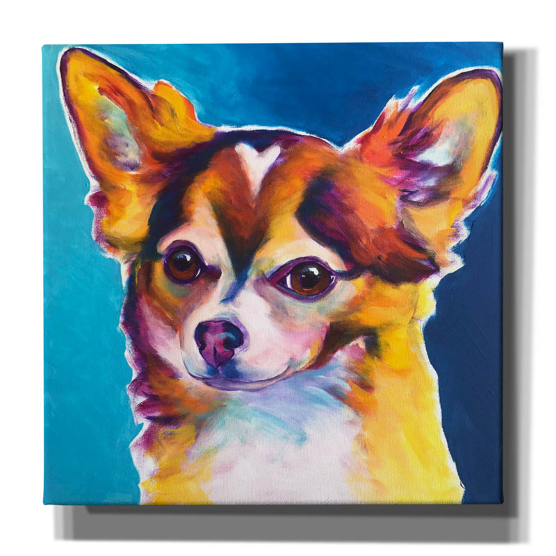«Chihuahua - Honey» par Dawg Painter, H 12 po x l 12 po x P 0,75 po