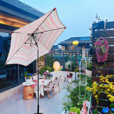 Parasol 9 pi avec rayures