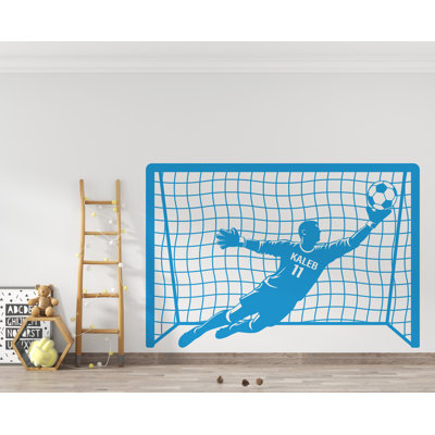 Soccer Goalkeeper Wall Decal, Football Wall Decal Sport Vinyl, Football Stickers  Shoot Your Goal Stickers, Kids Room