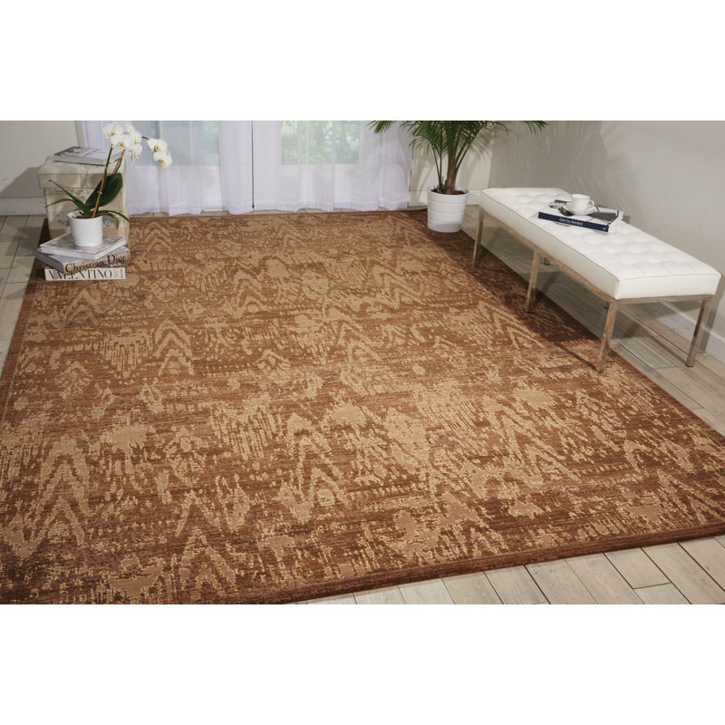 Huckle Wool Ikat Indoor Rug, Rectangle 7'9" x 9'9"