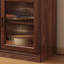 Buffet en noyer massif et bois manufacturé-1974823062