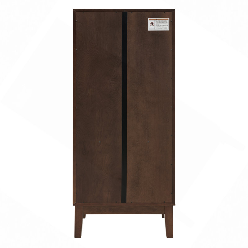 Armoire de rangement Mid Century, Noyer