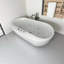 Baignoire de trempage et bain d'air 66-15 / 16 "X 31-1 / 2" avec souffleur d'air à vitesse réglable et interrupteur de commande de type d'air, blanc