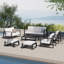 Leanna 7 - Person Outdoor Seating Group with Cushions