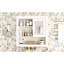 Armoire de rangement 32 po pour salle de bain avec miroir, 4 tablettes murales, rangement pour miroir, propre-722758113