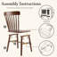 Chaise en bois massif (ensemble de 2-2130585623-2130659087