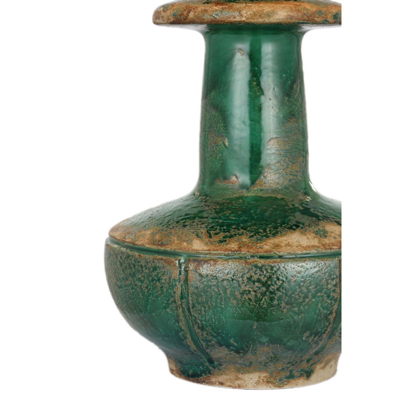 Temara 28" Table Lamp with Linen Shade, Corsican Green