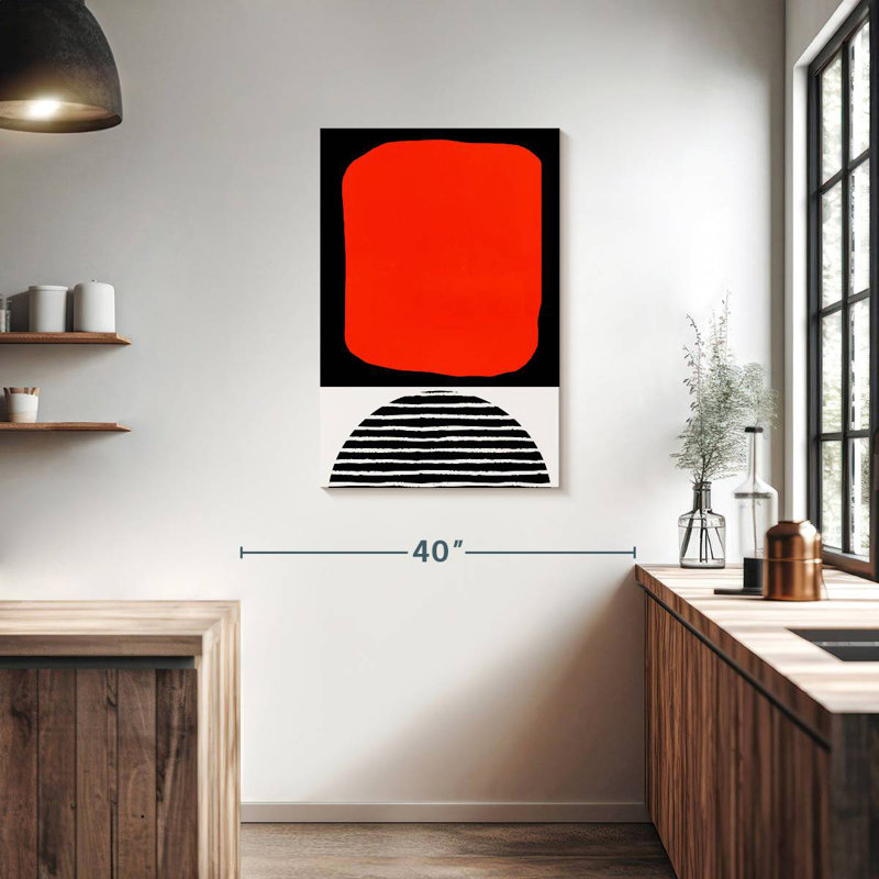 Avery Red Abstracta, 36" H x 24" W